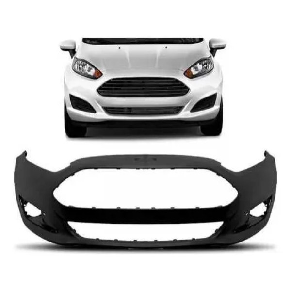 Parachoque New Fiesta Sedan 2014 2015 2016 2017 Novo Import Preto