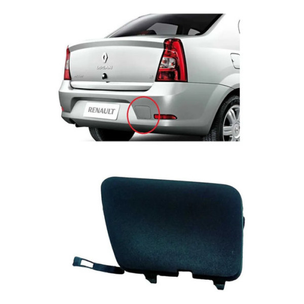 Tampa Reboque Parachoque Traseiro Logan 2011 2012 2013 2014