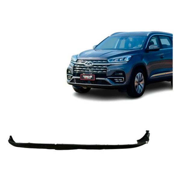 Spoiler Dianteiro Chery Tiggo 8 Max 2021 2022 2023 / Origin Preto