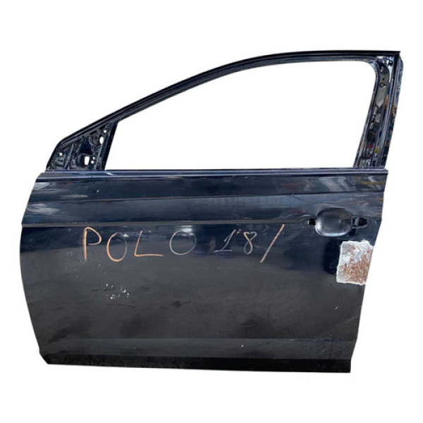 Porta Dianteira Vw Polo Virtus 2018 2019 2020 2021 L.e Origi Dianteira Esquerdo Preto