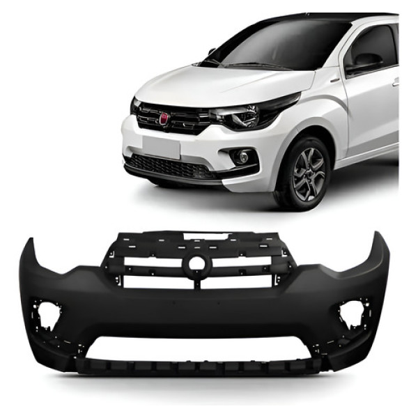 Parachoque Fiat Mobi 2017 2018 2019 2020 2021 Novo Importado Preto