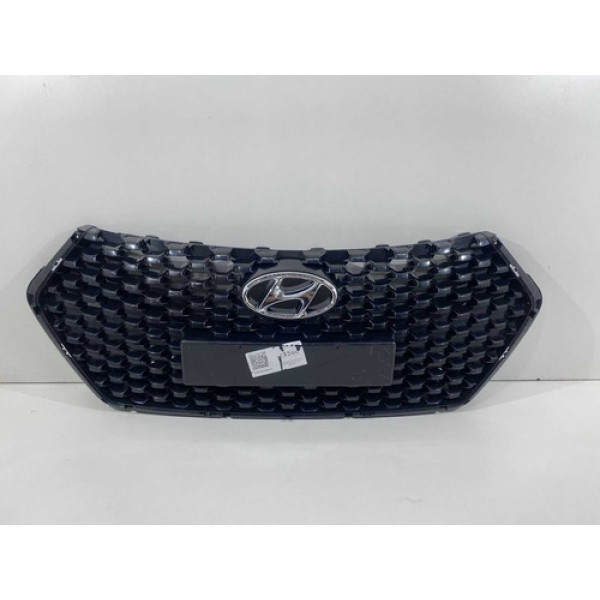 Grade Parchoque Hyundai Hb20 2013 2014 2015 Original Preto Fosco