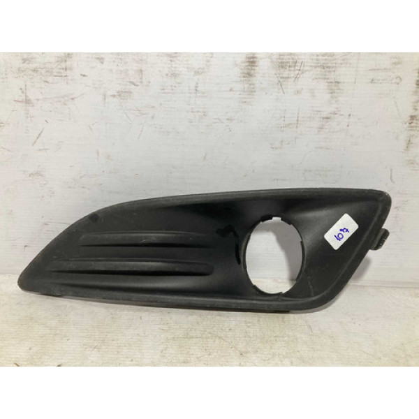 Moldura Milha New Fiesta 2014 2015 2016 2017 L.e Original Preto Esquerdo
