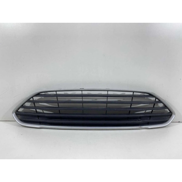 Grade Central Parachoque Ford New Fiesta 2013 2018 Usado Preto Fosco