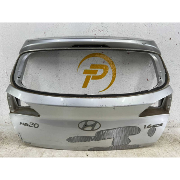 Tampa Traseira Hyundai Hb20 Hatch 2013 2014 A 2019 / Origin Prateado