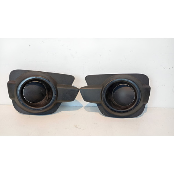 Par Moldura Milha Renault Kwid 2018 2019 2020 2021 Original Preto Ambos Lados