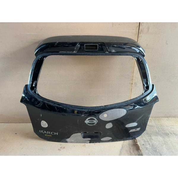 Tampa Traseira Nissan March 2016 2017 2018 2019 Original Preto