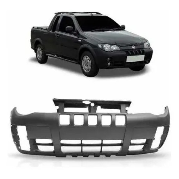 Parachoque Strada Adventure 2005 2006 2007 2008 Novo Import Preto