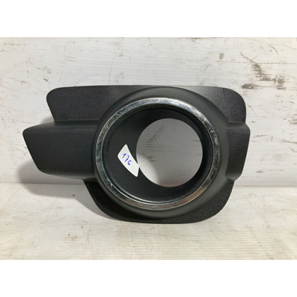 Moldura Milha Renault Kwid 2018 2019 2020 2021 L.e Original Preto Esquerdo