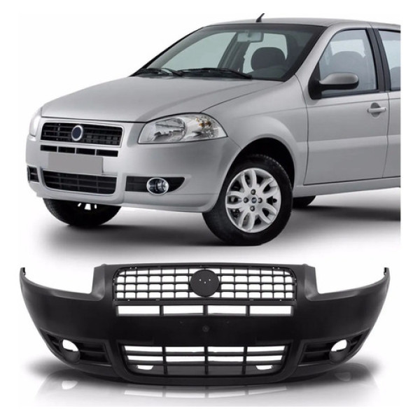 Parachoque Dianteiro Palio 2009 2008 Siena 2011 2010 G4 Novo Preto