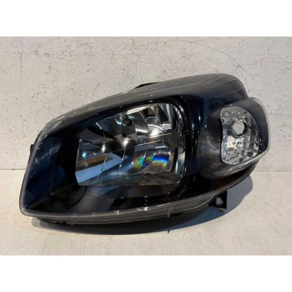 Farol  Esquerdo Fiat Uno 2010 2011 2012/2014 Masc Negra Esquerdo/motorista