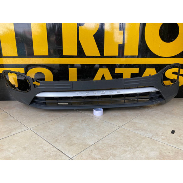 Spoiler Dianteiro Vw T-cross 2018 2019 2020 2021 Original Preto