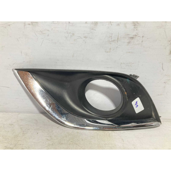 Moldura Milha Versa 2015 2016 2017 2018 2019 L.e Original Preto Esquerdo