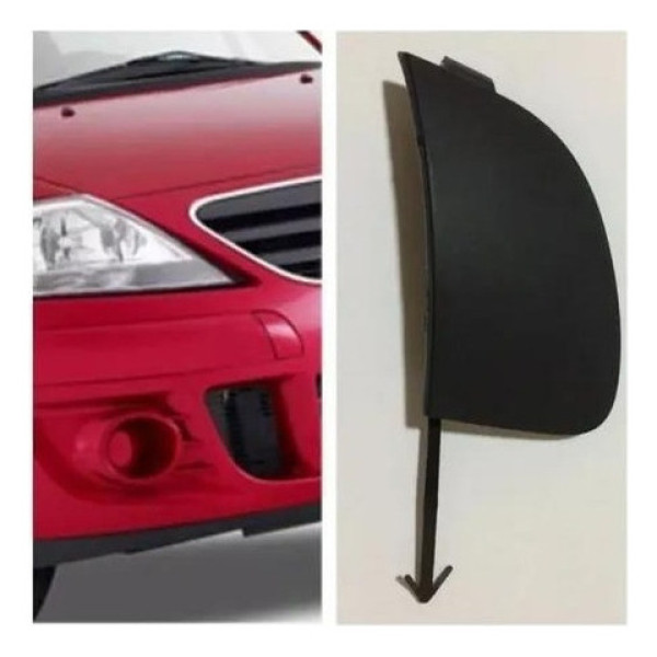 Tampa Reboque Parachoque Dianteiro C3 2008 A 2012 Preto