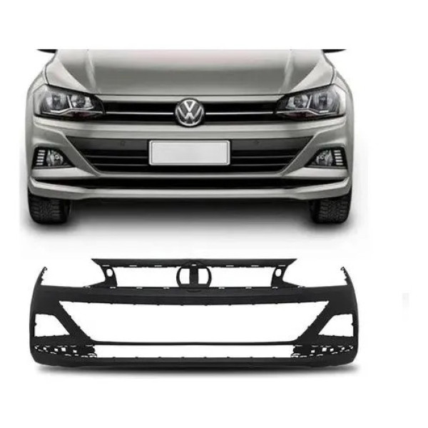 Parachoque Dianteiro Polo Virtus 2018 2019 2020 Novo Preto