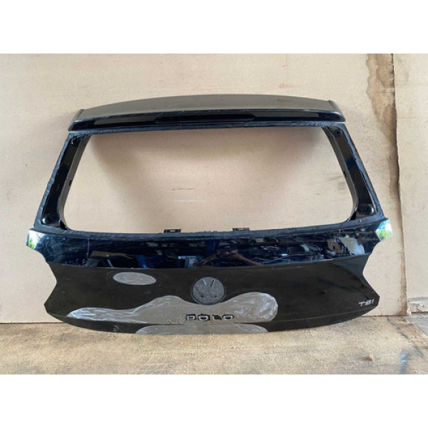 Tampa Traseira Vw Polo 2018 2019 2020 2021 2022 Original Preto
