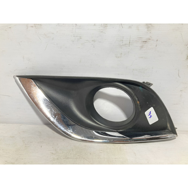 Moldura Milha Versa 2015 2016 2017 2018 2019 L.e Original Preto Esquerdo