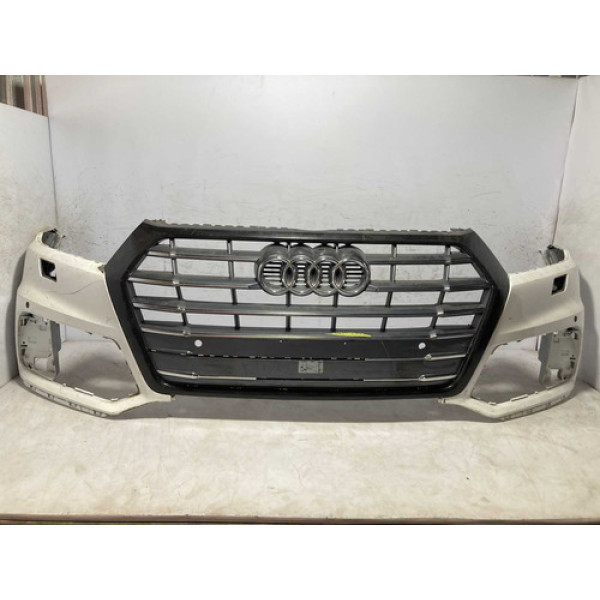 Parachoque C/grade Audi Q5 2016 2017 2018 2019 / Original Branco Fosco