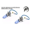 Par Lampadas Farol Automotivo H3 Super Branca 12v 55w