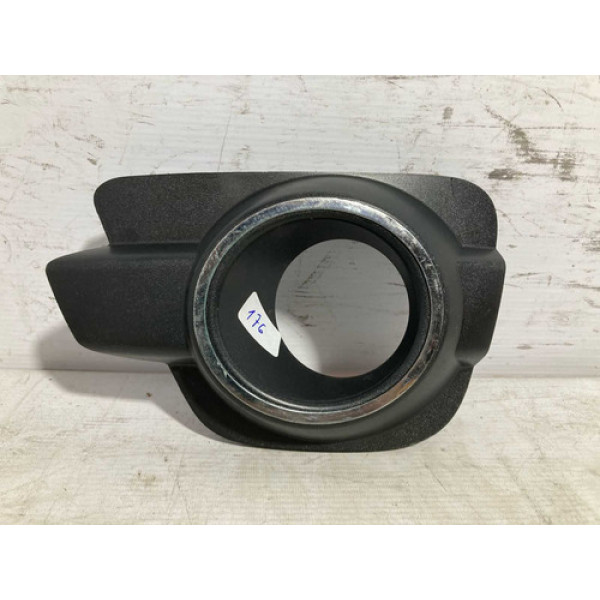 Moldura Milha Renault Kwid 2018 2019 2020 2021 L.e Original Preto Esquerdo