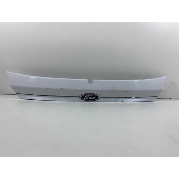 Moldura Tampa Traseira New Fiesta Hatch 2014 A 2018 Original Branco Fosco