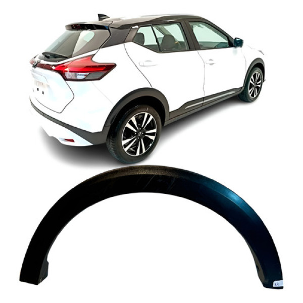 Moldura Paralama Traseiro Nissan Kicks Le 2023 2024 Original Preto