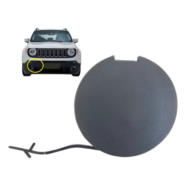 Tampa Reboque Parachoque Dianteiro Jeep Renegade 2015 A 2021