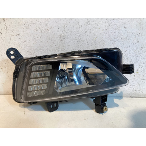 Farol Milha Vw Polo Virtus Led 2018 2019 2020 2021 L.d Orig Preto