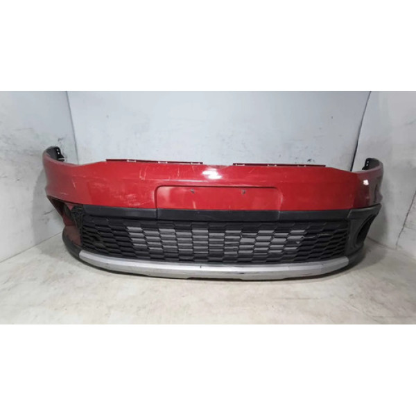 Parachoque Dianteiro Vw Crossfox 2010/2011/2012/2013/2014 Vermelho