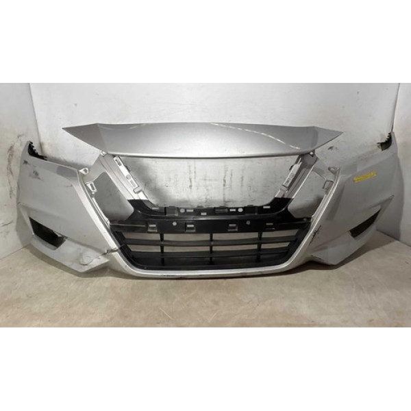 Parachoque Dianteiro Nissan Versa 2020 2021 2022 Original Cinza