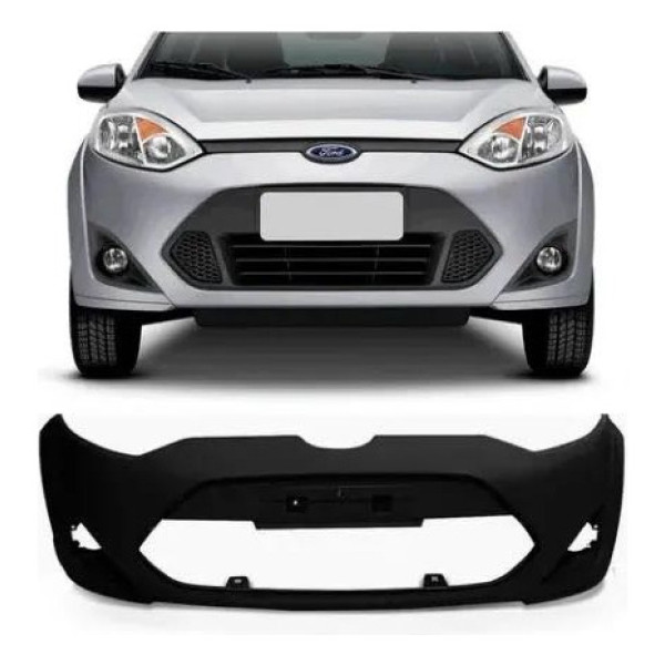 Parachoque Diant Fiesta 2011 2012 2013 2014 Rocam Novo Impor Preto