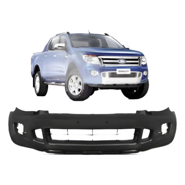 Parachoque Ford Ranger 2013 2014 2015 Novo Importado Preto