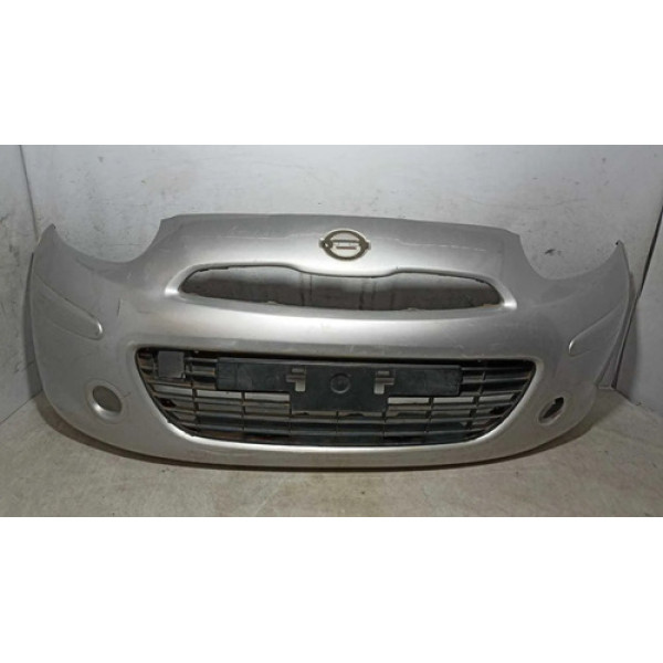 Parachoque Dianteiro Nissan March 2011 2012 2013 2014 Usado Cinza