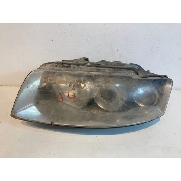 Farol Audi A4 2001 2002 2003 2004 C/detalhe L.e Original  Esquerdo