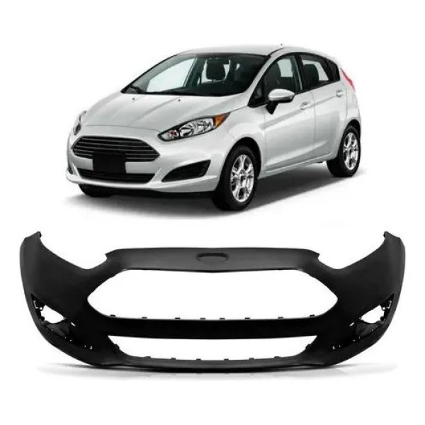 Parachoque Diant Fiesta Hatch 2014 2015 2016 2017 Novo Nacio Preto