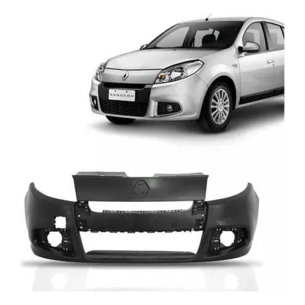 Parachoque Sandero 2012 2013 2014 Novo Importado Preto