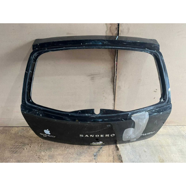 Tampa Traseira Sandero 2008 2009 2010 2011 2012 2013 Origin Preto