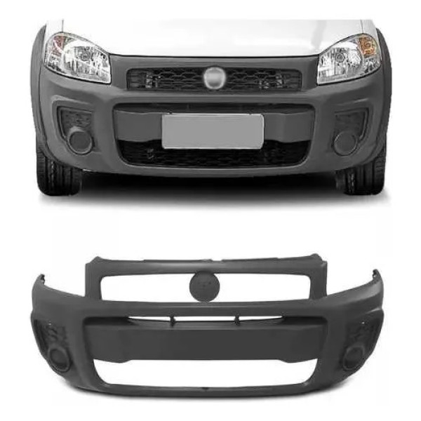 Parachoque Strada Working 2012 2013 2014 2015 Novo Importado Preto