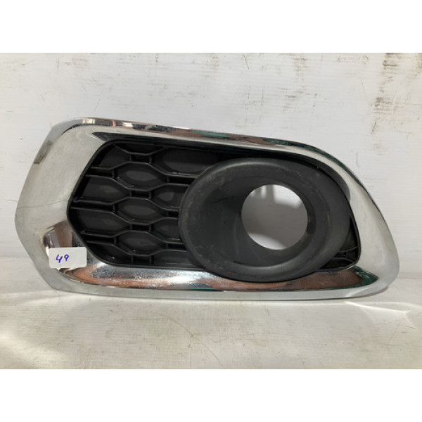 Moldura Milha Sandero 2015 2016 2017 2018 2019 L.e Original Preto Esquerdo