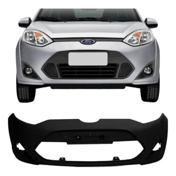 Parachoque Diant Fiesta 2011 2012 2013 2014 Rocam Novo Impor Preto