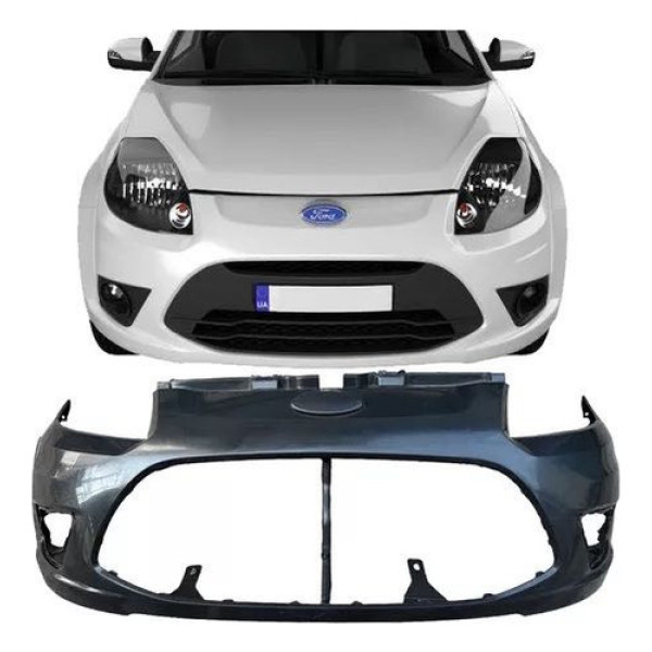 Parachoque Dianteiro Ford Ka 2012 2013 2014 Preto Liso Novo Preto