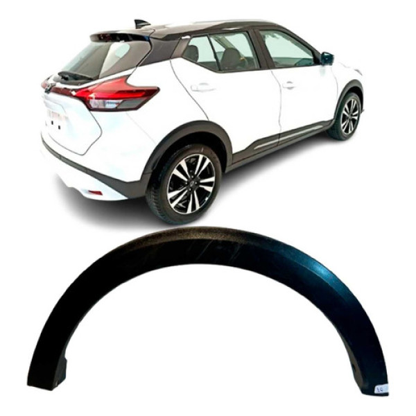 Moldura Paralama Traseiro Nissan Kicks Le 2023 2024 Original Preto