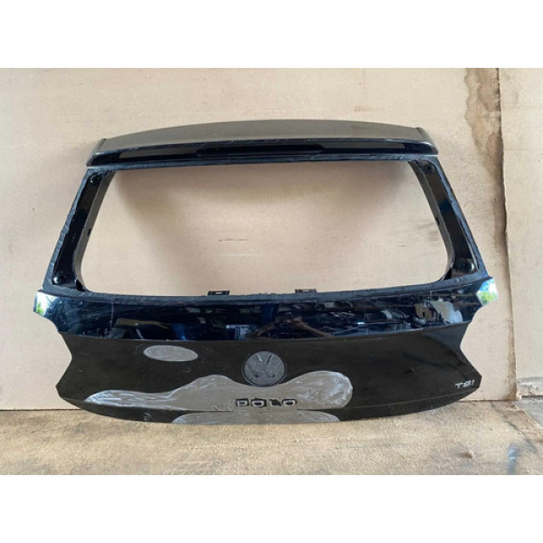 Tampa Traseira Vw Polo 2018 2019 2020 2021 2022 Original Preto