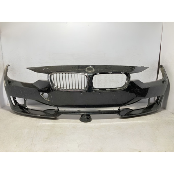 Parachoque Bmw 335i Com Suporte Esguicho 2013 2014 2015/ Ori Preto