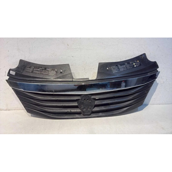 Grade Dianteira Renault Logan 2011 2012 2013 Original Preto Fosco