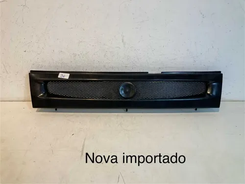 Grade Parachoque Fiat Uno 1999 2000 2001 2002 2003 / Import  Preto Brilhante